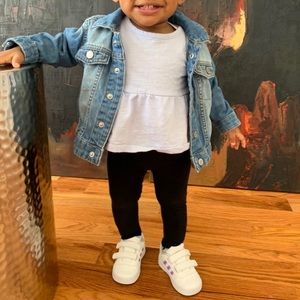 “Cloud” White Adidas Superstar for Toddler | Velco